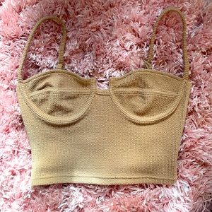 NWOT Aritzia bustier crop top!